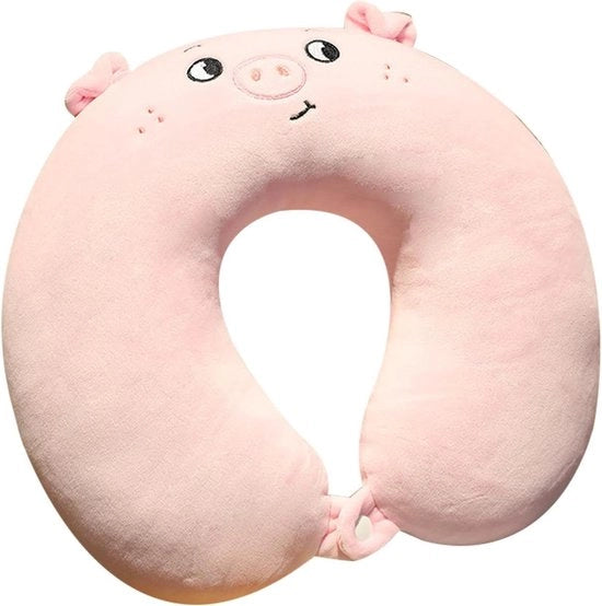 Cuscino U per bambini - supporto cervicale per voli - supporto collo per campeggio - viaggi e sonno in aereo (F)