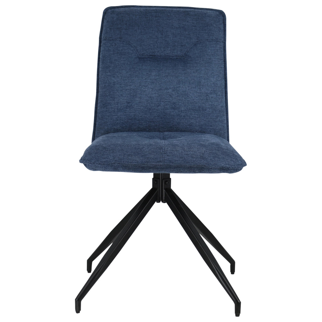 Set di 2 sedie AREN in tessuto blu