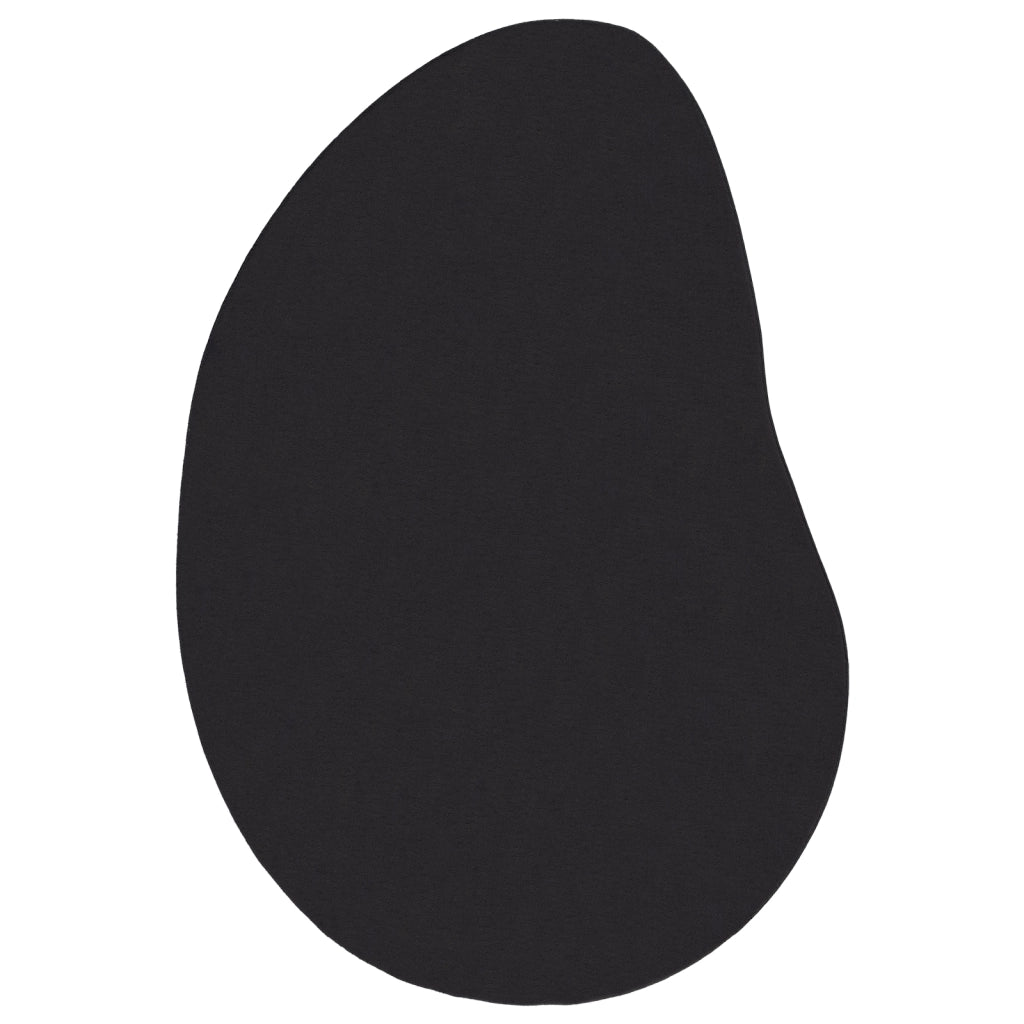 Tappeto Nero 140x200 cm Poliestere Antiscivolo