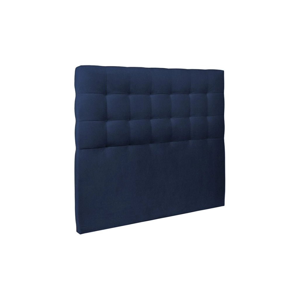 Letto 150x190 cm con testata imbottita - Tessuto velluto