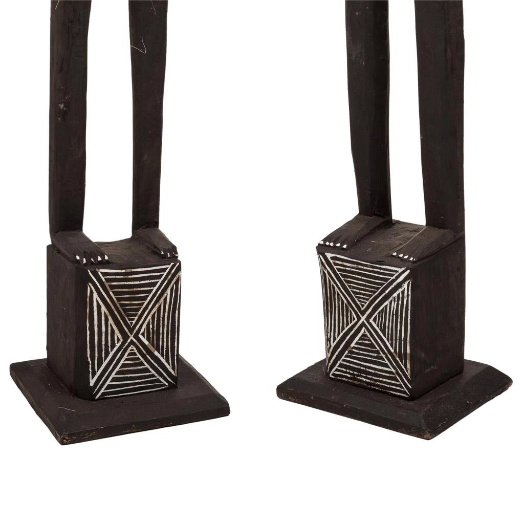 Set di 2 primitive in legno