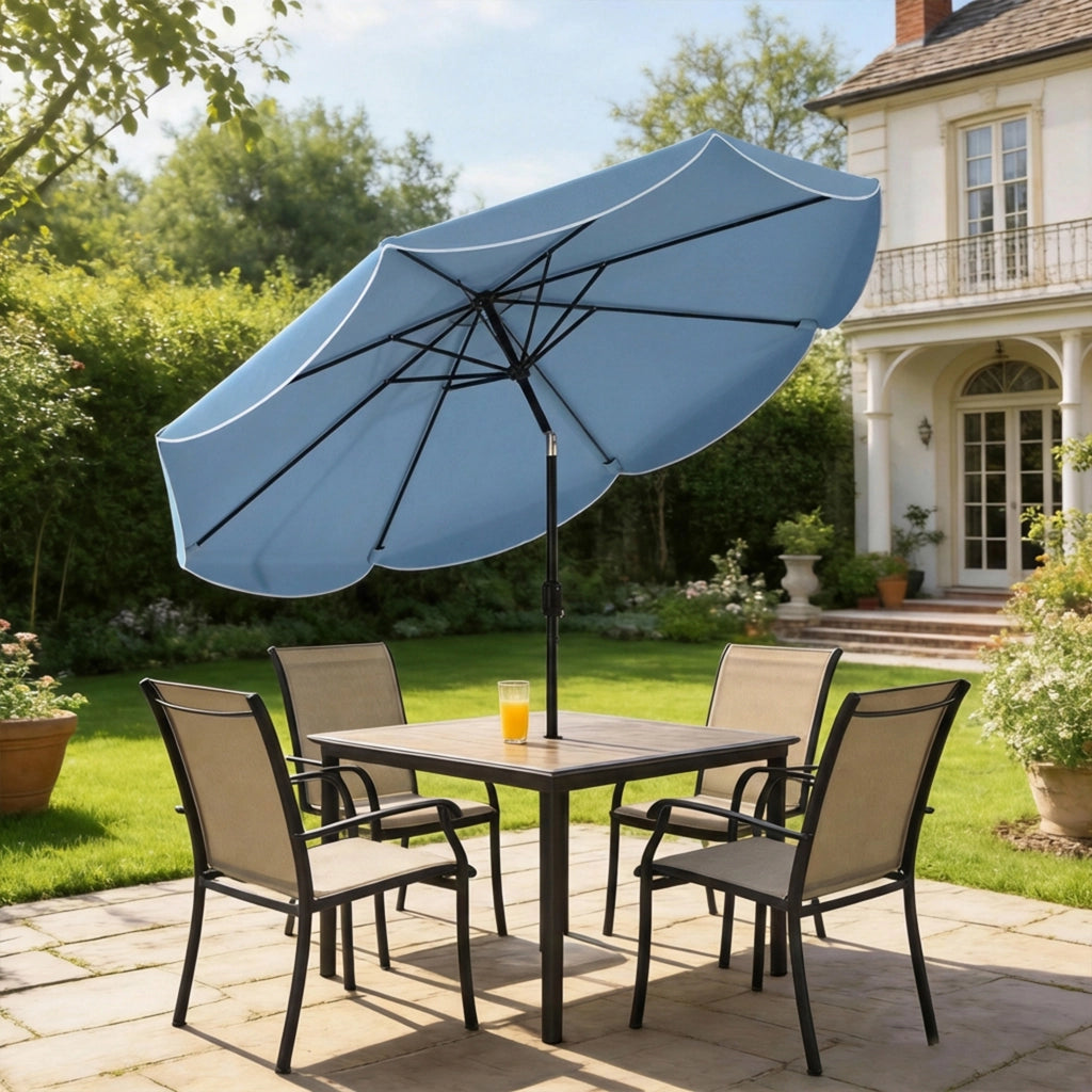 Ombrellone da Giardino ¨C Minimal ¨C Blu Celeste, ? 270 cm