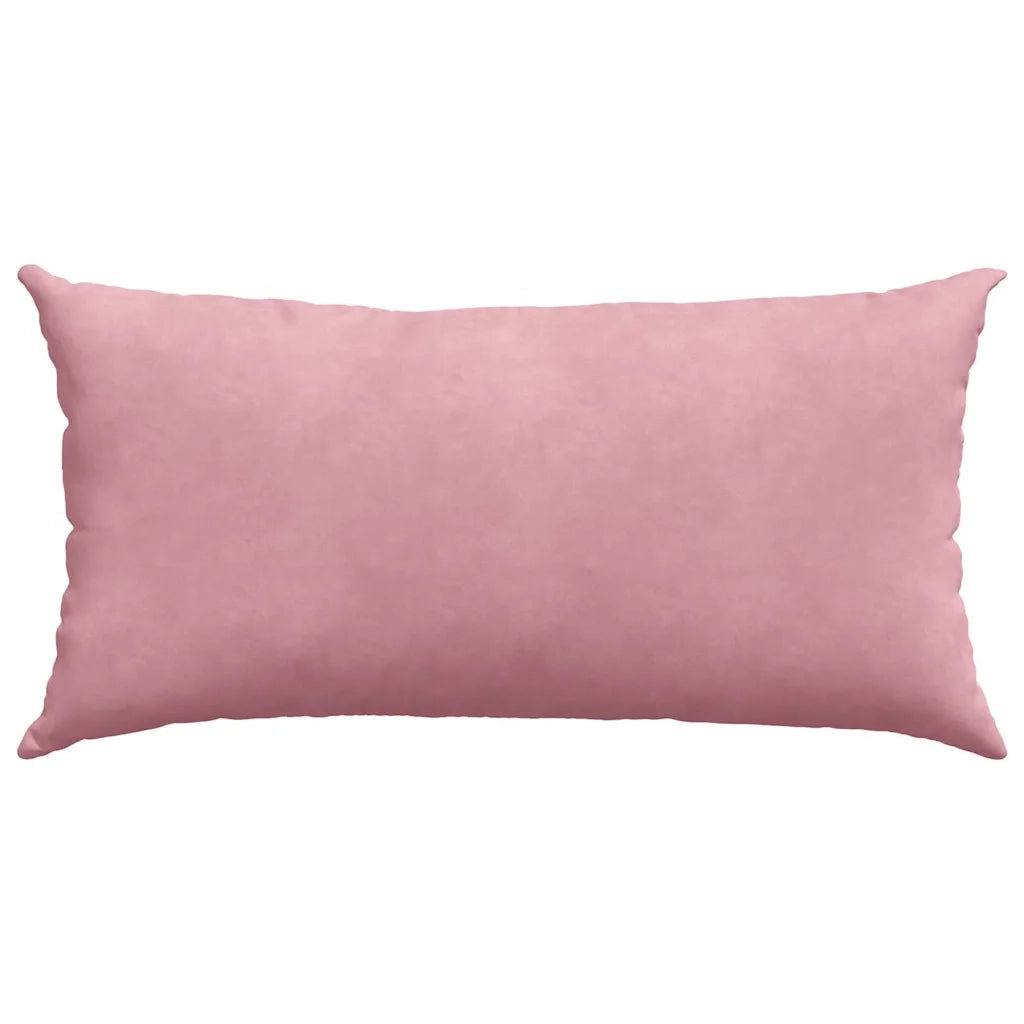 Cuscini da Divano 2 pz-Set di 2 Cuscini per Sofa Rosa 80 x 40 cm Tessuto in Cords