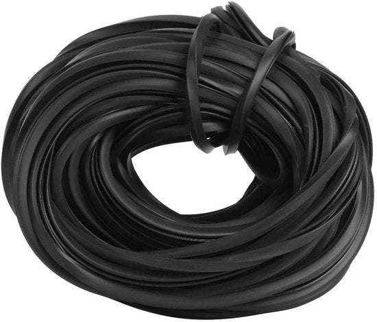 Striscia di sigillatura Premium Qualità - Universale Striscia di sigillatura nera - 4m/10m/18m - Striscia di sigillatura per vetri - Per accessori di climatizzazione - Servizio orientato al cliente - Sigillatura di climatizzazione