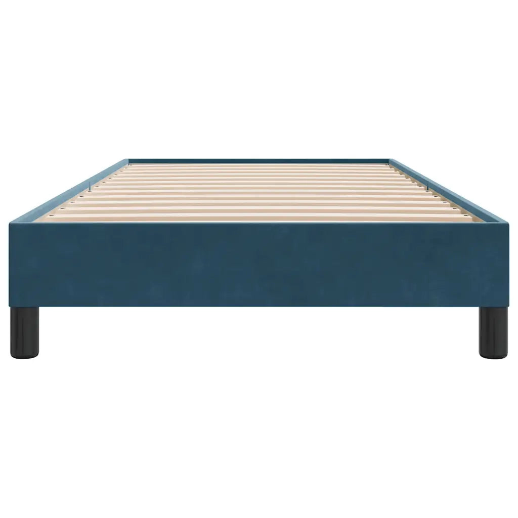 Letto singolo | Letto per adulti | Giroletto senza Materasso Blu Scuro 80x210 cm in Velluto