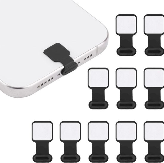 Adattatori USB-C - Porte di ricarica per smartphone, tablet, laptop - Nero, 10 pezzi