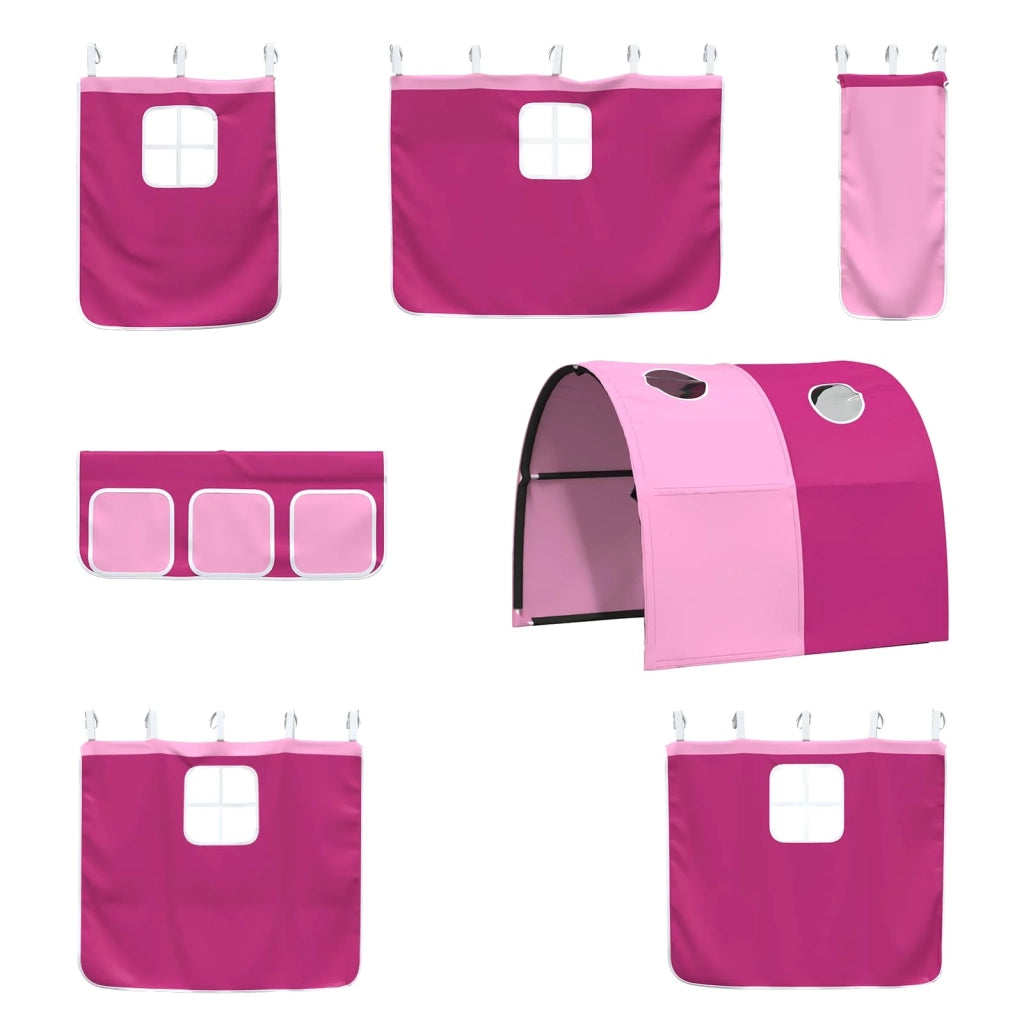 Struttura del letto loft per bambini Bianco e Rosa 80 x 200 cm 42020865