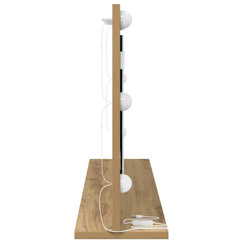 Specchio da Vanit¨¤ Rovere artigianale 80 x 45 x 18 cm