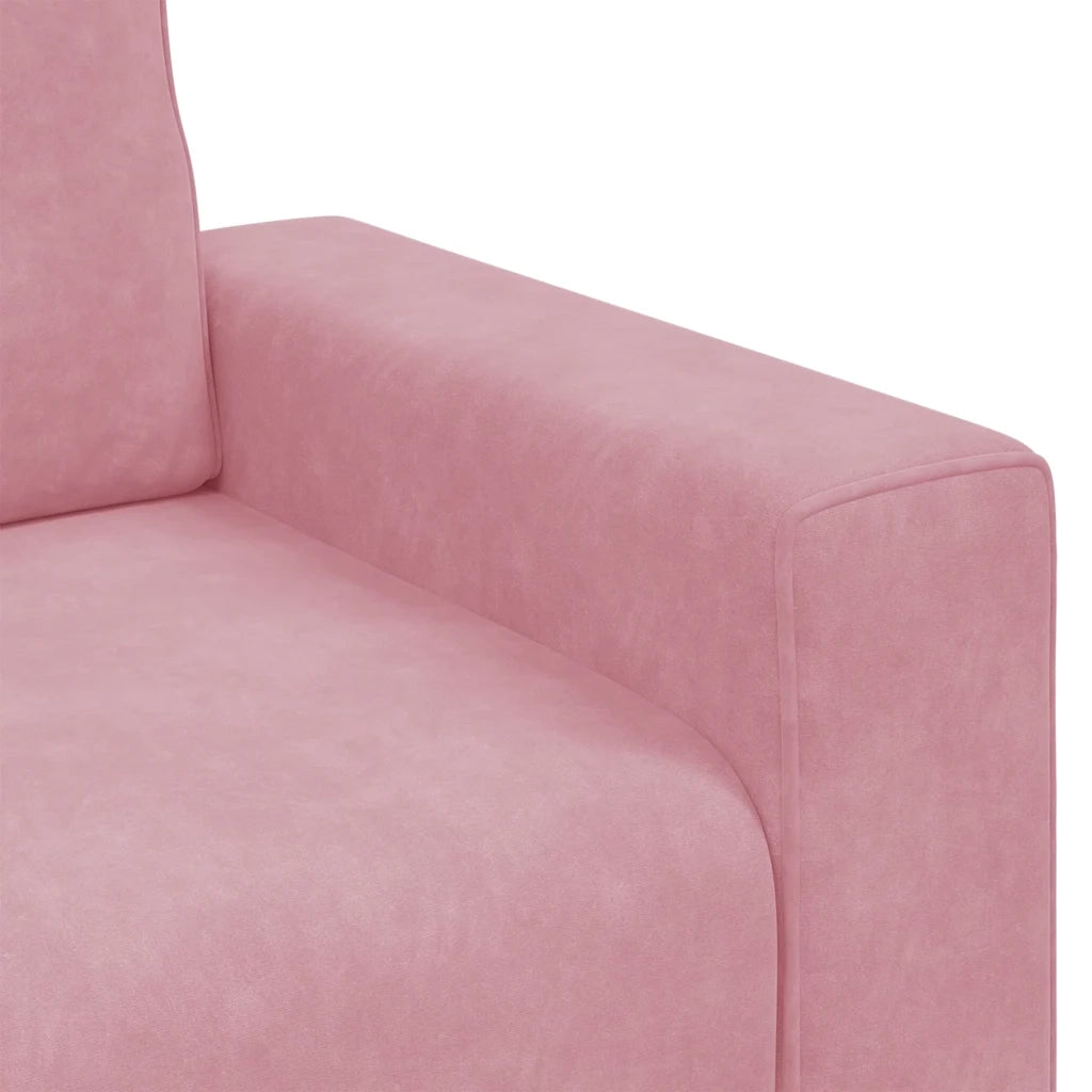 Divano Sedia Rosa 100x77x82 cm Velluto 4105250