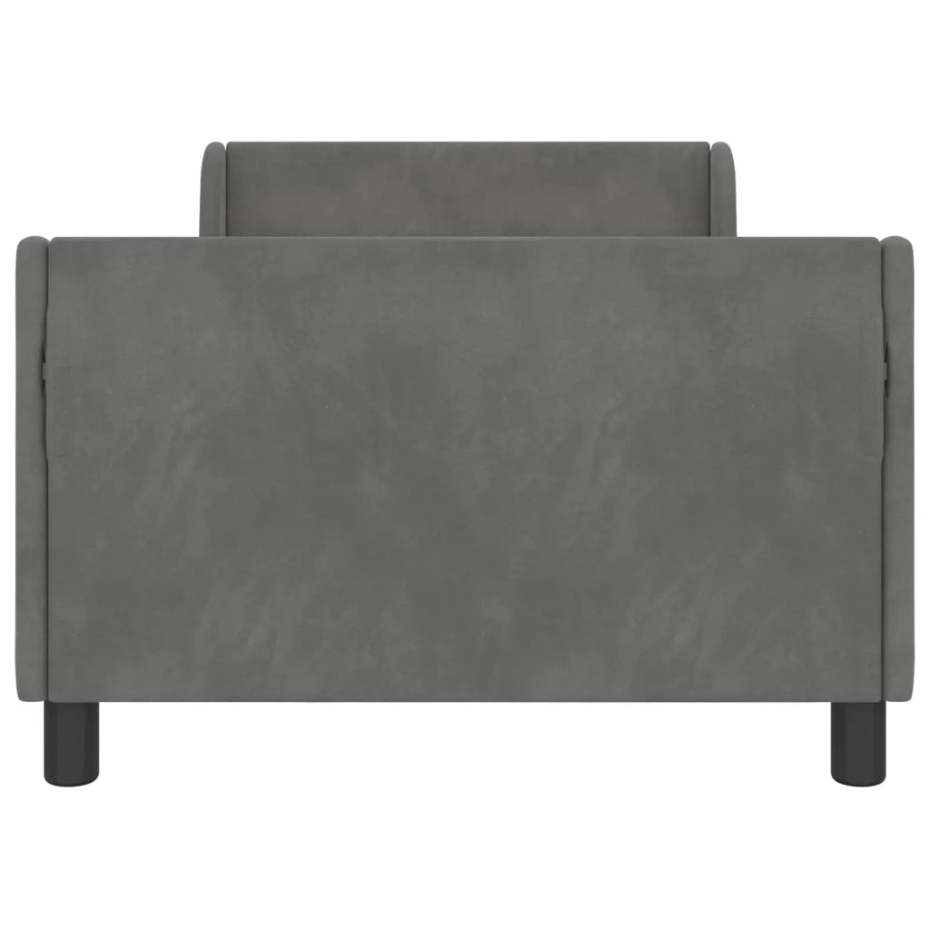 Struttura letto bambini con testata Grigio scuro 90 x 200 cm
