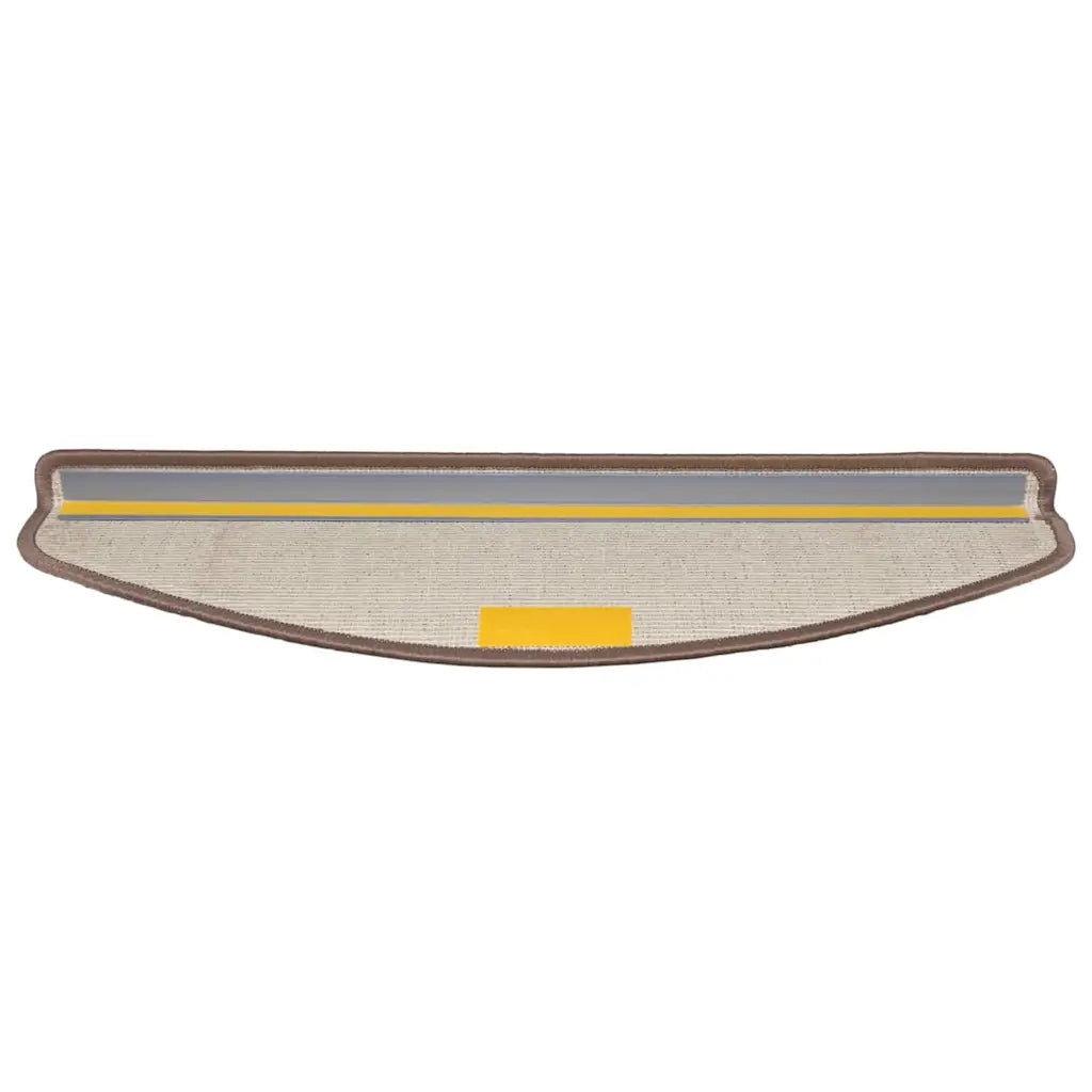 Tappetini per scale autoadesivi 15 pz | Gradini per Scale Marrone 65 x 21 x 4 cm