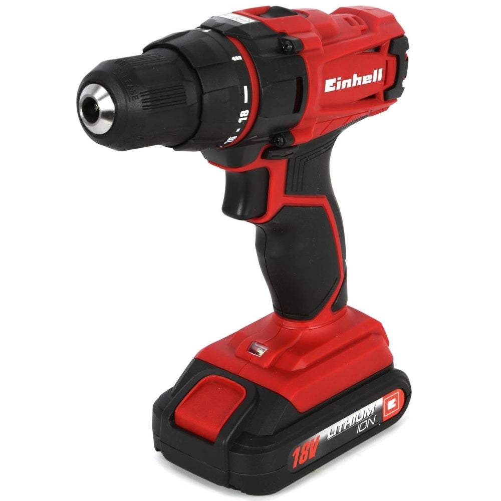 Trade Shop - Trapano Avvitatore Einhell 18v Tc-cd 18-2 Li Kit Valigetta Alluminio -