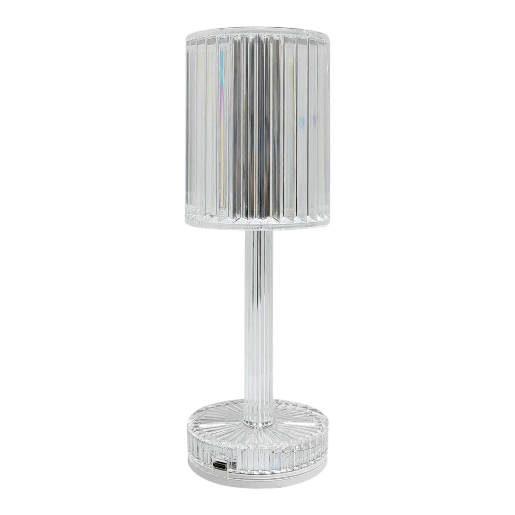 Lampada da tavolo LED trasparente USB-C CCT Milagro