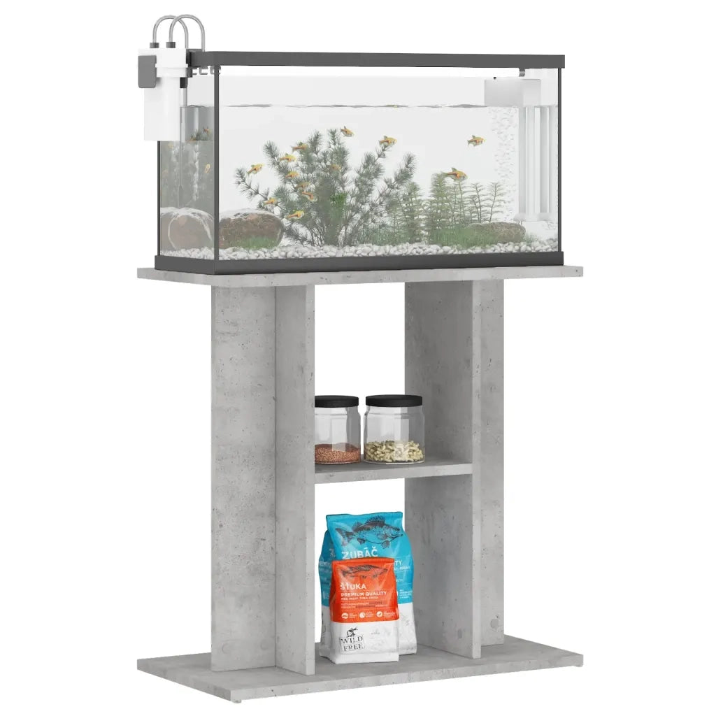 Supporto per acquario in cemento grigio 60x30x60 cm in legno ingegnerizzato 833571