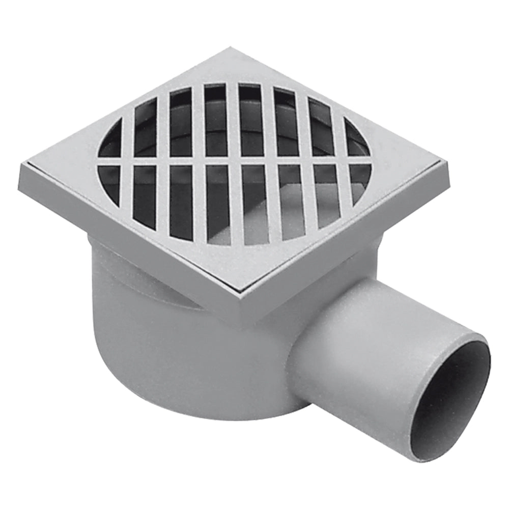 CHIUSINO SIFONATO cm 15 x 15 x h.7 - Ã? scarico laterale 50 mm