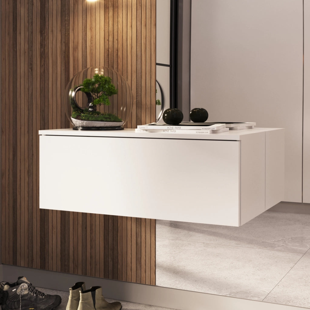 Mobile TV Sospeso Nicole 80 cm Bianco