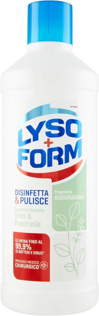 LYSOFORM PAVIMENTI PER GRES & PIASTRELLE 1.1 LT SUPERFICI DELICATE BIODEGRADABILE