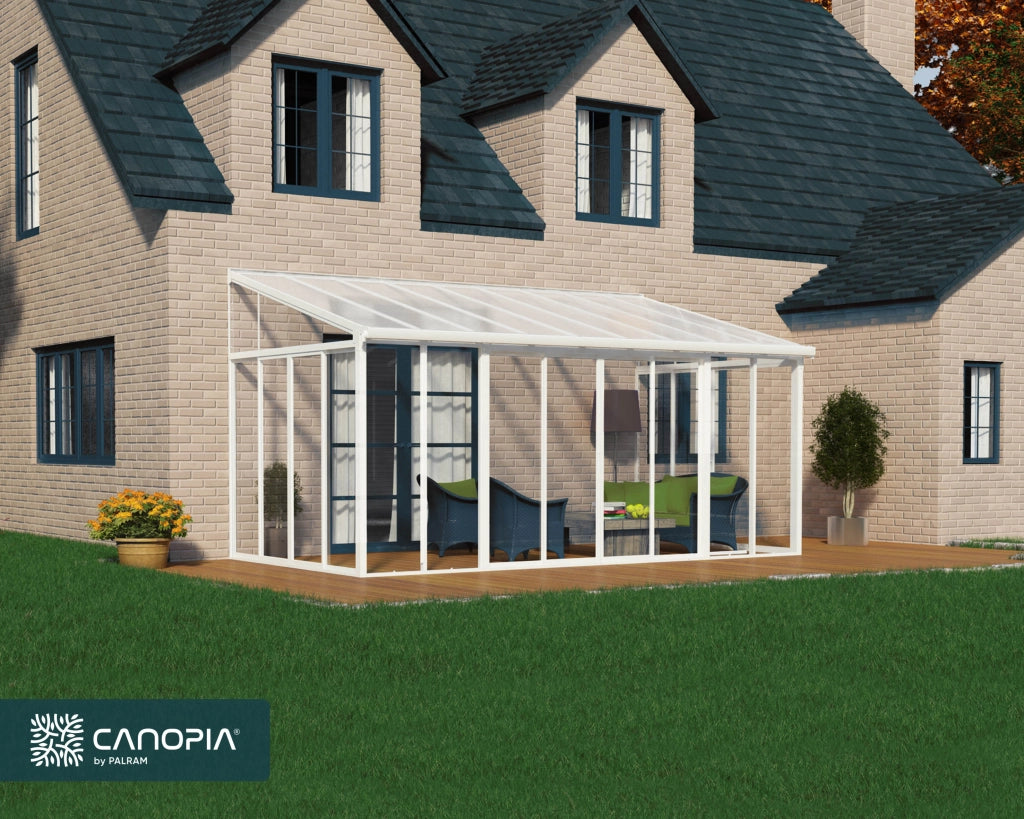 Pergola Chiusa in Alluminio San Remo 3X5.6 m Bianco
