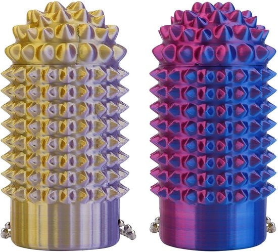 Fidget Toy Flessibile - 2 Pezzi - Dimensioni Compresse - 7,2x3,6 cm - Aiuto allo Stress