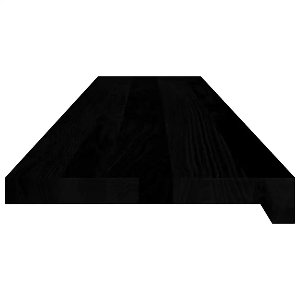Davanzali 2 pz Marrone Scuro 120x25x2 cm Legno Massello Rovere