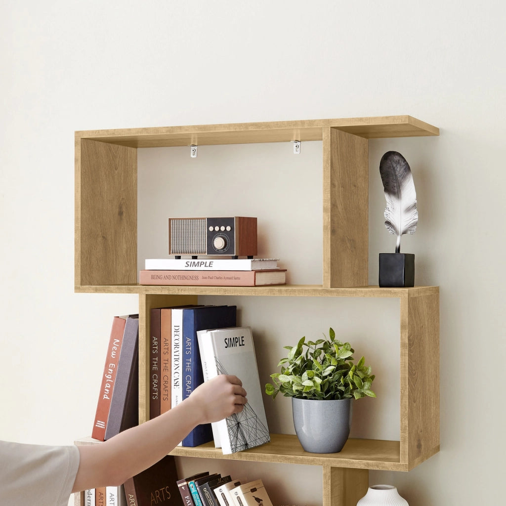 Libreria moderna a ripiani aperti Artisan in rovere