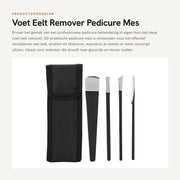 Kit per rimozione calli professionale - set per pedicure - set di mescole - schiacciatore - snipper - 3 pezzi