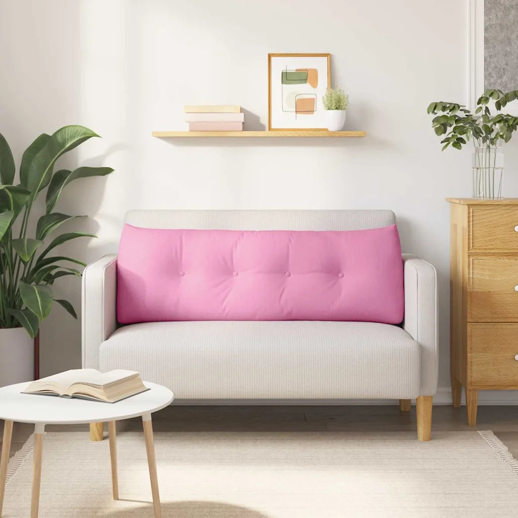 Cuscino per Schiena Rosa 140 x 24 x 50 cm Tessuto 42014514