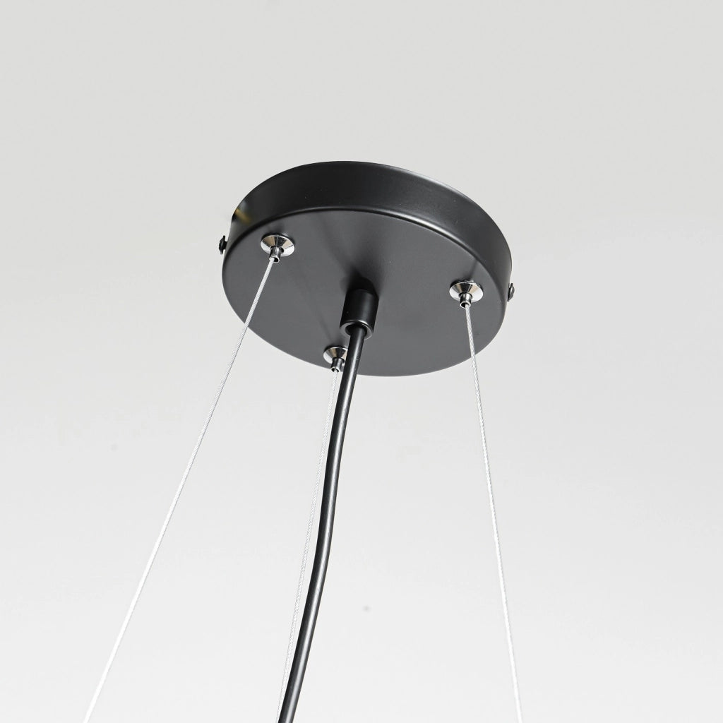 Lampada a sospensione Reus Light Prestige 3xE27 nera