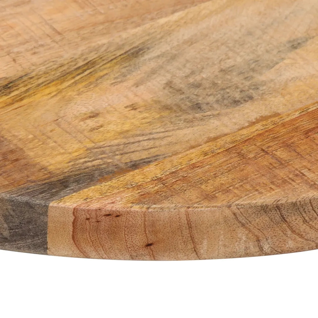 Piano per Tavolo Ã˜ 60x2,5cm Rotondo Legno Massello Grezzo Mango
