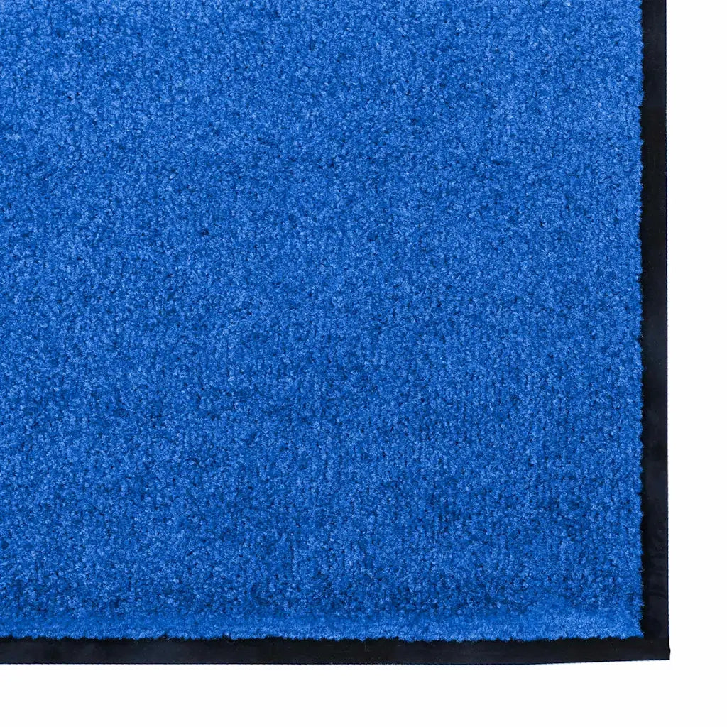 Tappetino Blu e Nero 120 x 250 cm 100% Poliammide 4100737