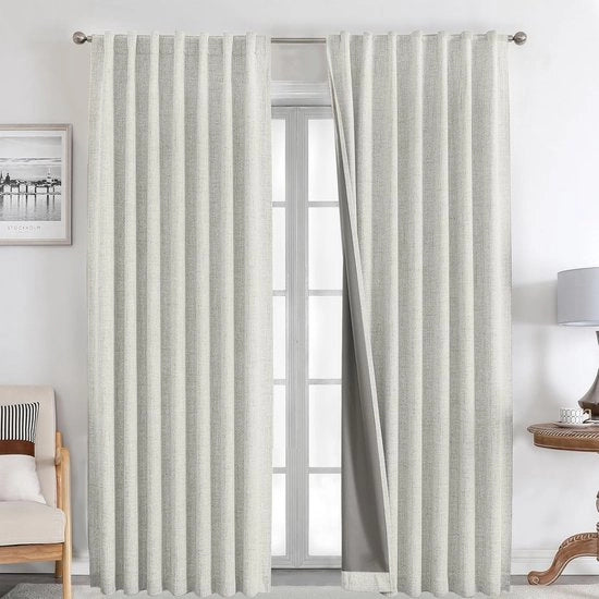 Tende oscuranti - 100% opaco - set da 2 - tessuto inimitabile