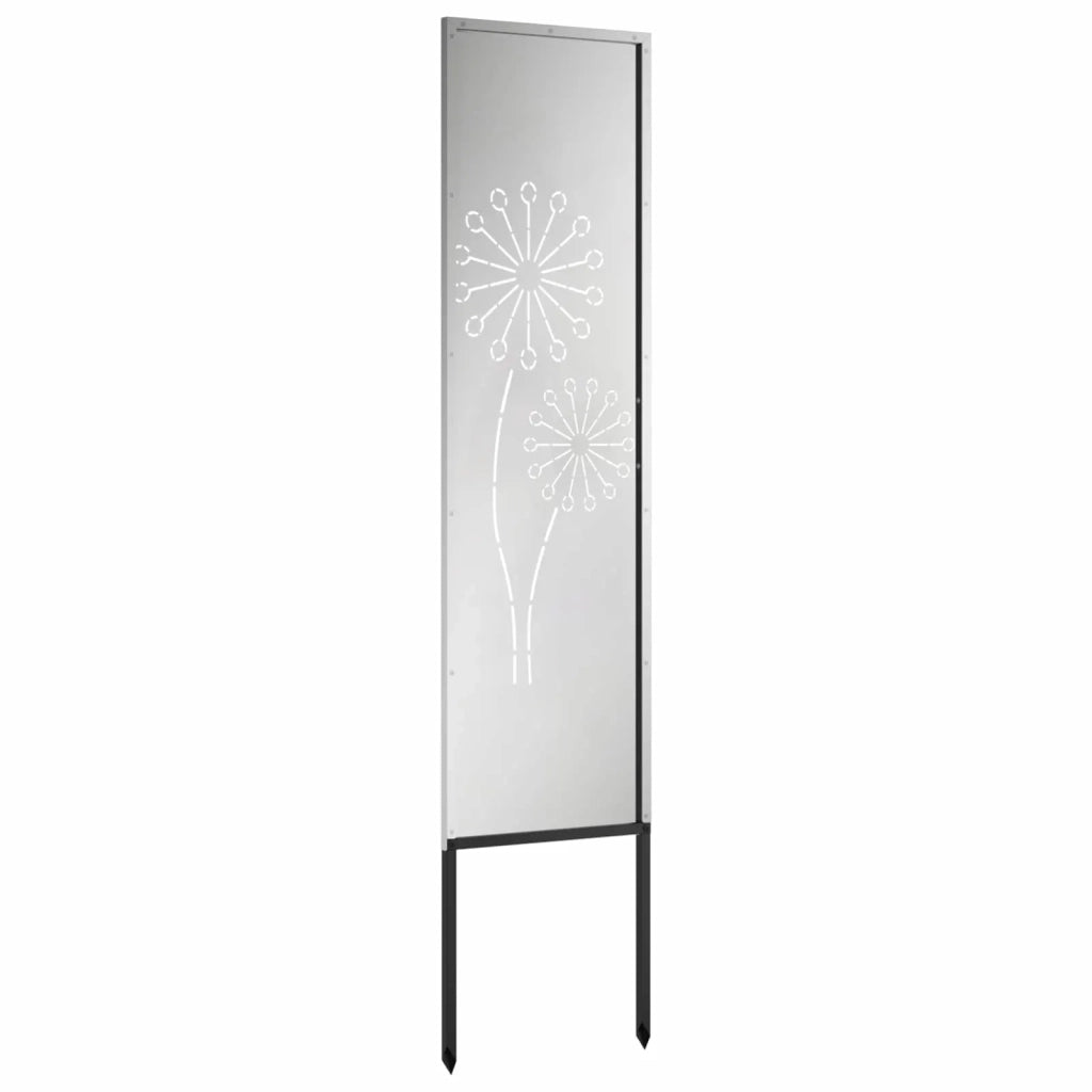 Schermo per privacy in giardino Traforo Argento 32 x 140 cm 876236