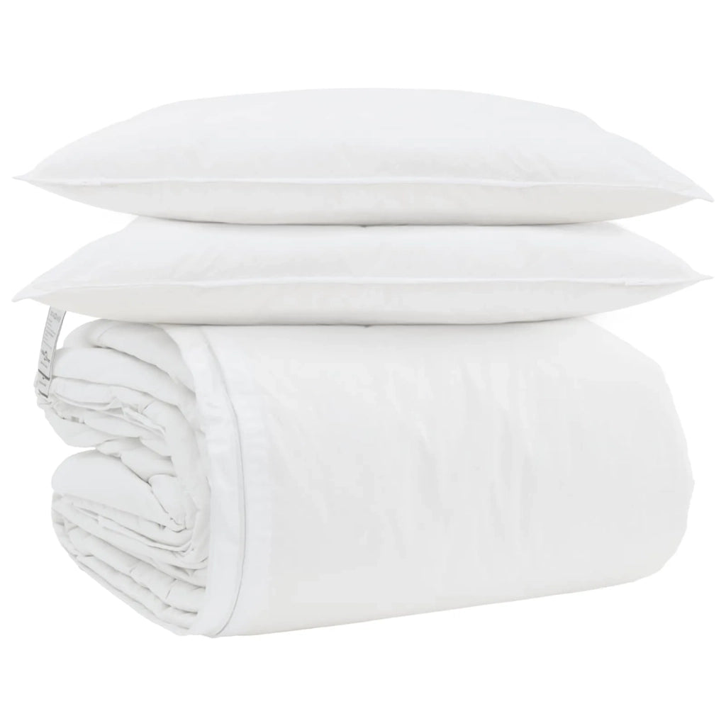 Set di Piumoni con cuscino 3 pz | Duvet Bianco Piuma d'anatra
