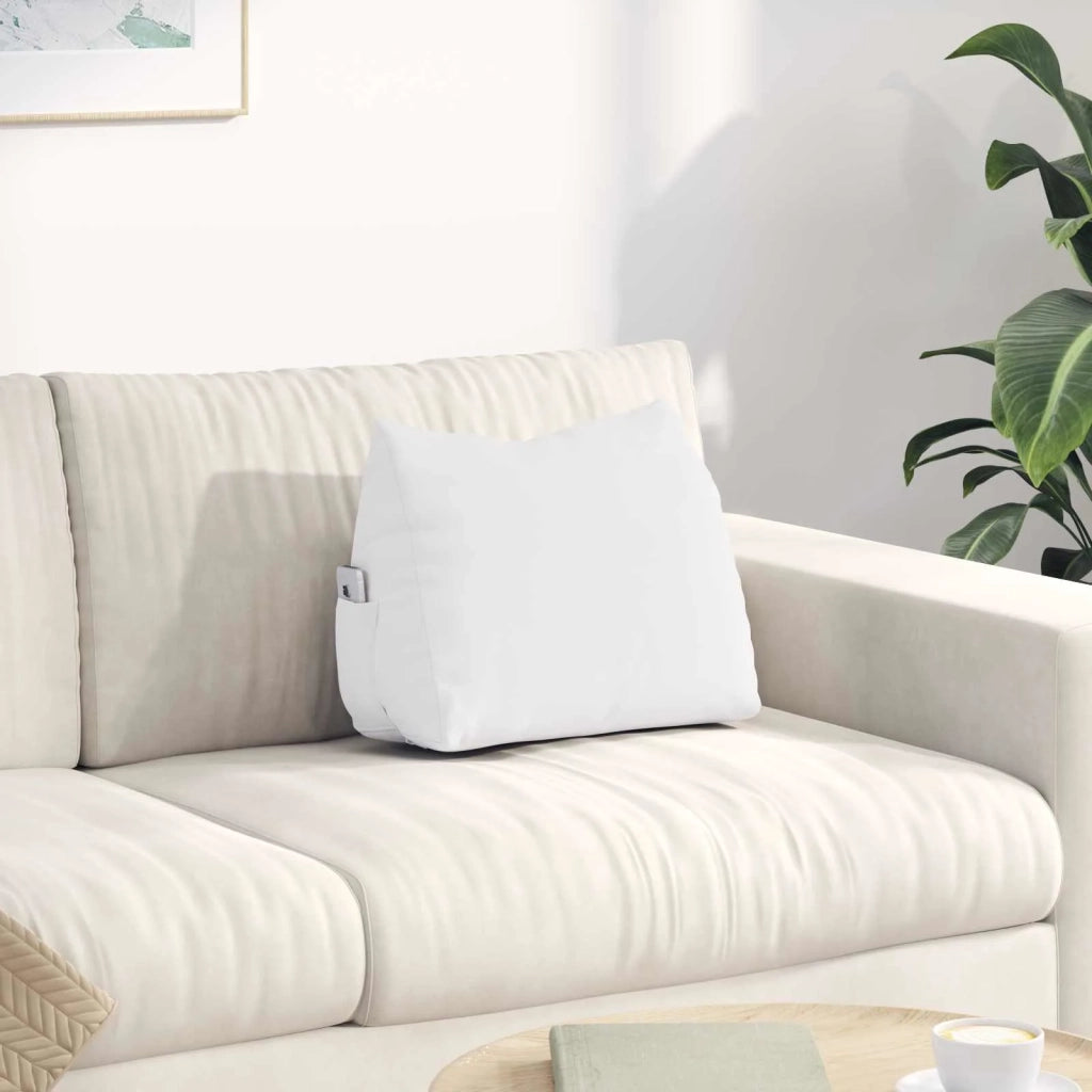 Cuscino per Schiena Bianco 45 x 20 x 35 cm Tessuto 42015013