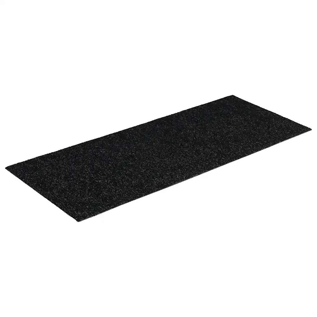 Tappetini per scale autoadesivi 30 pz 60x25 cm neri rettangolari 3365705