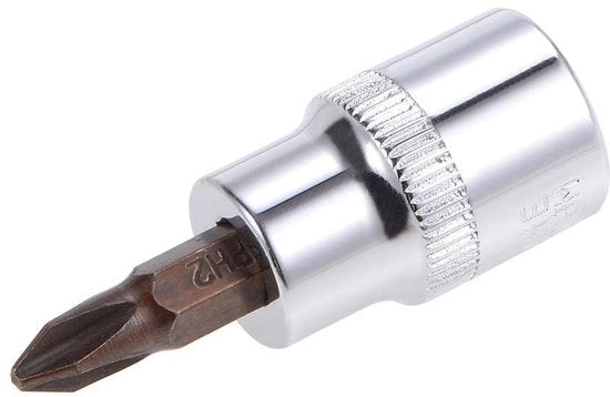 Adattatore per chiave Phillips - 3/8 pollici di azionamento - Acciaio S2 premium - 48 mm di lunghezza - Adattatore per foro - Per uso manuale - Adatto per auto e camion