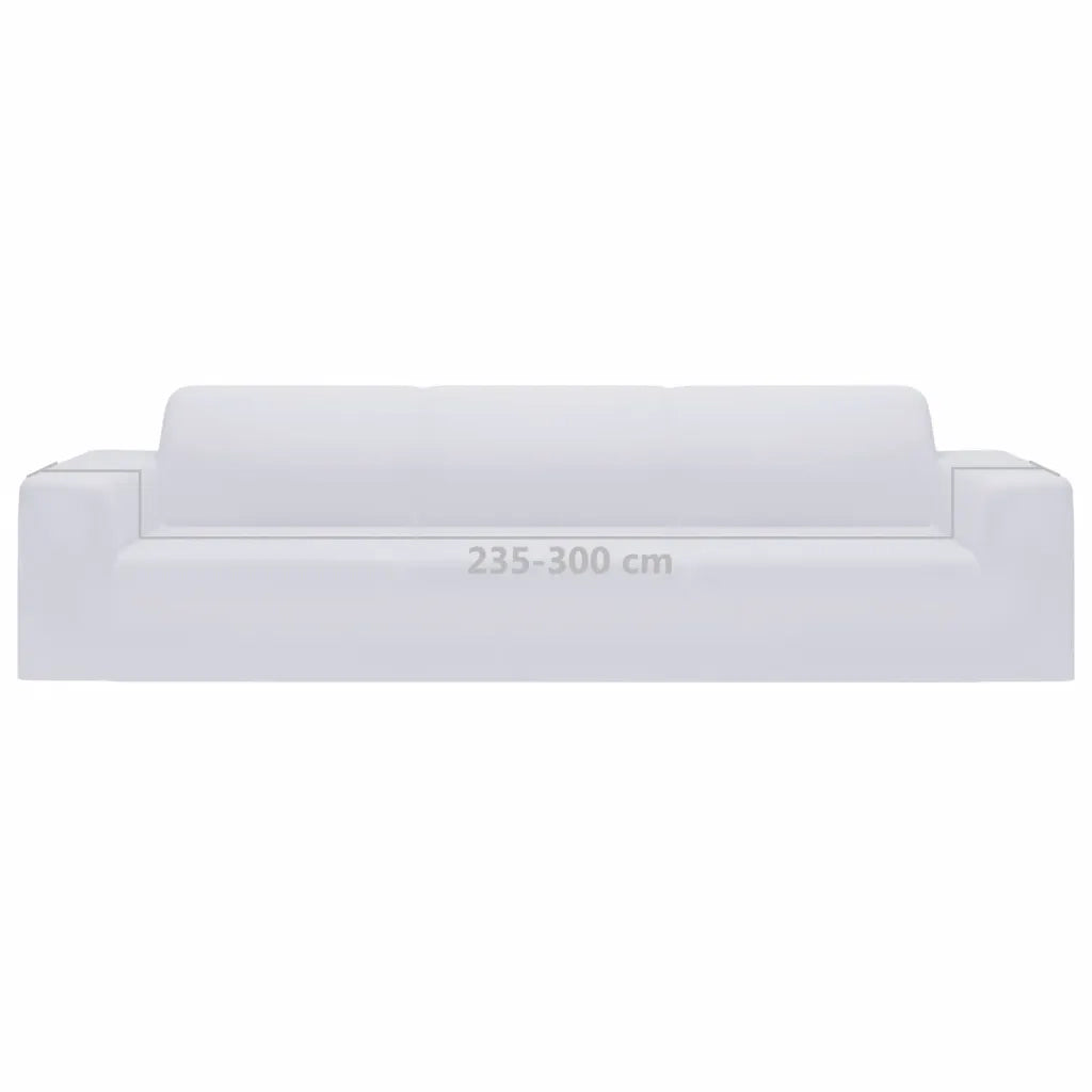 Fodera Elasticizzata Divano 4 Posti in Jersey Poliestere Bianco CFW2809609