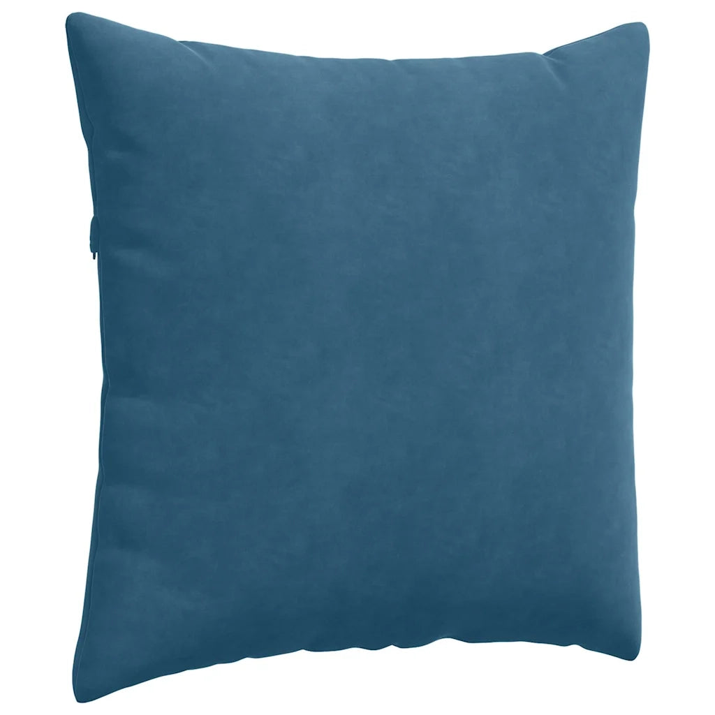 Cuscini da Divano 2 pz-Set di 2 Cuscini per Sofa Blu 80 x 80 cm Tessuto in Cords 867648