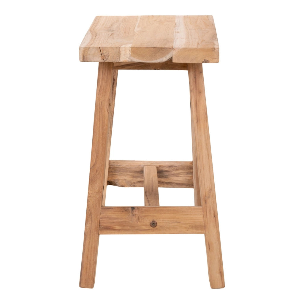Tavolino Barcelona, Marrone, Legno, 25x50x45 cm