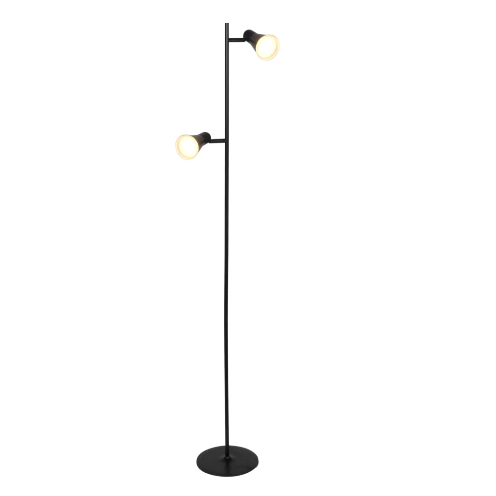 Lampada da terra LED nera 3000K Berg Polux 318411 7W