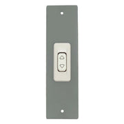 PLACCA 142 MM GRIGIO CON PULSANTE COPRI AVVOLGITORE MOTORE TAPPARELLA TAPPARELLE