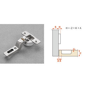 SALICE CERNIERA AMMORTIZZATA C7A6PE9 COLLO 18- 25,0 pz