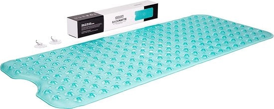 Mat antiscivolo per bagno o doccia con appoggio per piedi
