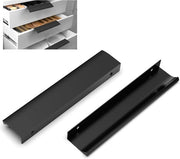 Griffe di cassa moderne - 10 pezzi - nero opaco - alluminio