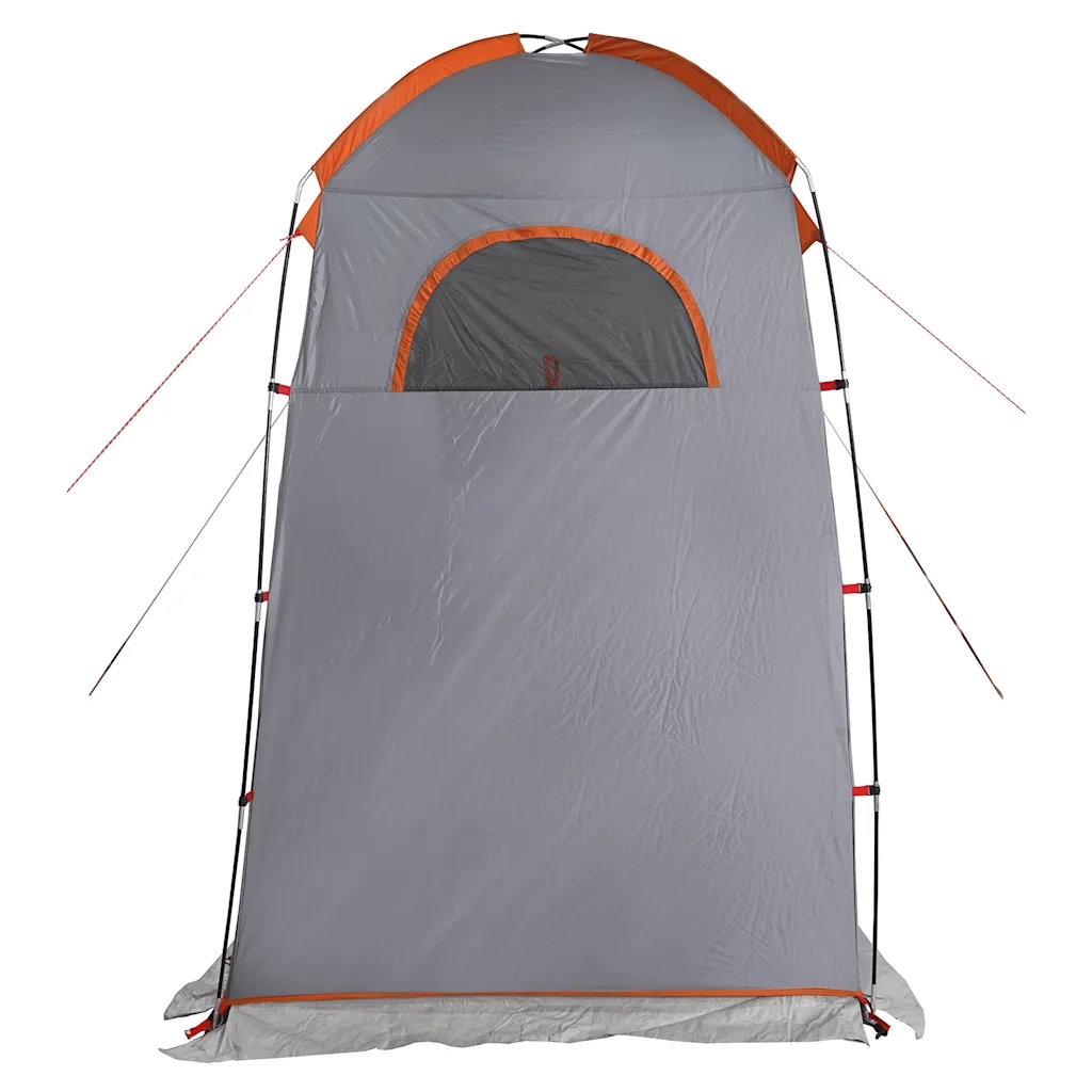 Tenda per Toilette Grigio e Arancione Impermeabile 4009475
