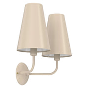 Applique Tortola 2xE14 beige acciaio Luminex