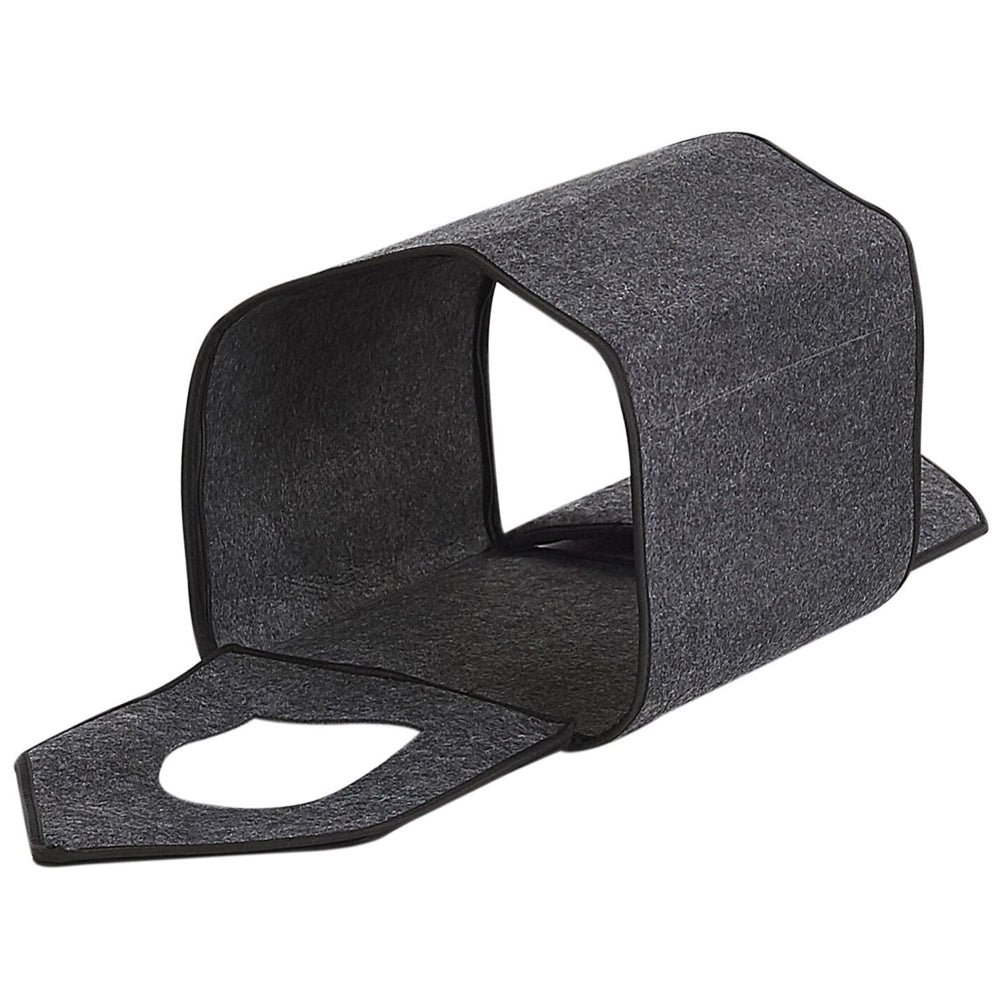 Cuccia per cani in feltro grigio 40 x 40 cm Cuccia per animali con cuscino
