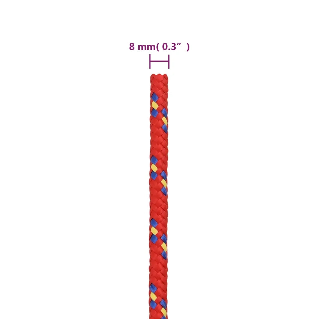 Corda per barca Rossa 8 mm 250 m in Polipropilene 152398