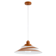 Lampada sospesa BALSA Alfa nastro marrone/bianco E27