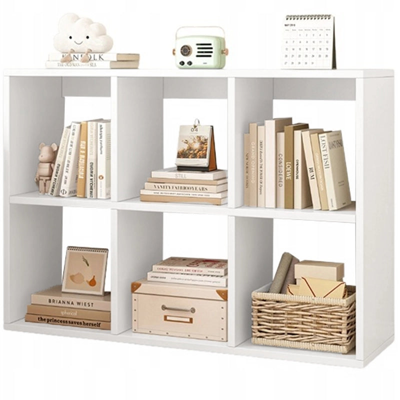 Scaffale per libri bianco con misure 100x67x30 cm, ideale per ogni ambiente.